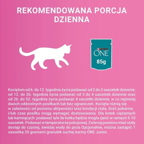 PURINA NESTLE PURINA ONE JUNIOR łosoś/marchew 85g