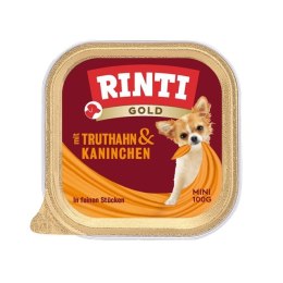 RINTI Rinti Gold Mini indyk i królik tacka 100g