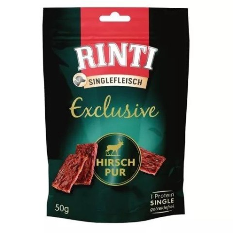 RINTI Rinti Singlefleisch Exclusive przysmak jeleń 50g RINTI Rinti Singlefleisch Exclusive przysmak jeleń 50g
