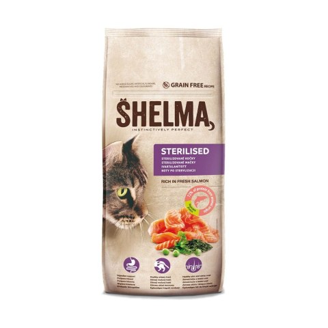 SHELMA SHELMA karma sucha dla kotów sterylizowanych. Z łososiem 8kg SHELMA SHELMA karma sucha dla kotów sterylizowanych. Z łososiem 8kg