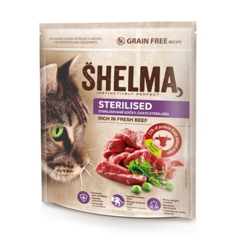 SHELMA SHELMA karma sucha dla kotów sterylizowanych. Z wołowiną 1.4kg