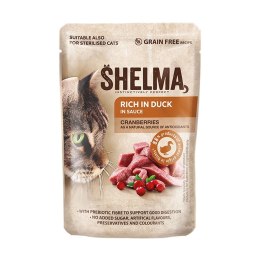 SHELMA SHELMA saszetka z kaczką i żurawiną dla kota 85g