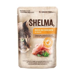 SHELMA SHELMA saszetka z kurczakiem i pomidorami oraz ziołami 85g