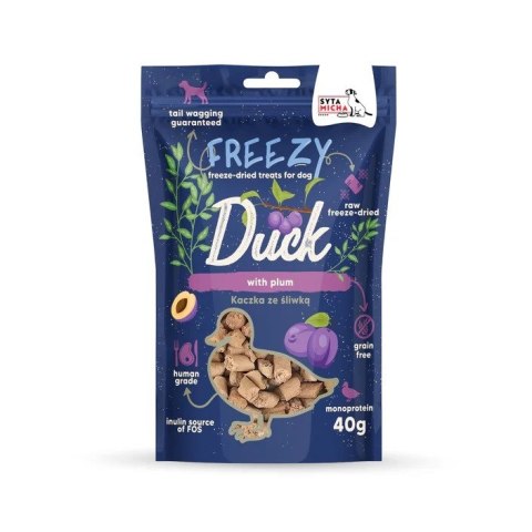 SYTA MICHA SYTA MICHA FREEZY Kaczka ze śliwą i suszonym tymiankiem przysmak dla psa 40g SYTA MICHA SYTA MICHA FREEZY Kaczka ze śliwą i suszonym tymiankiem przysmak dla psa 40g