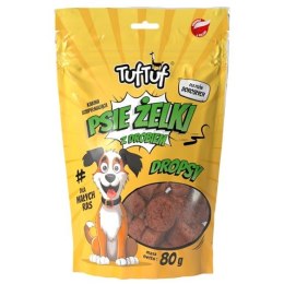 TufTuf Tuf Tuf Psie żelki - dropsy drobiowe 80g