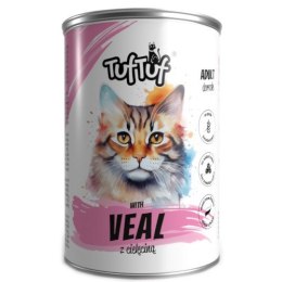 TufTuf Tuf Tuf Puszka mielonka z cielęciną dla kota 400g