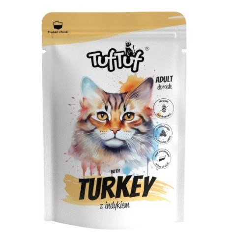TufTuf Tuf Tuf Saszetka mielonka z indykiem dla kota 100g TufTuf Tuf Tuf Saszetka mielonka z indykiem dla kota 100g