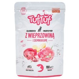 TufTuf Tuf Tuf Saszetka mielonka z wieprzowiną dla psa 100g