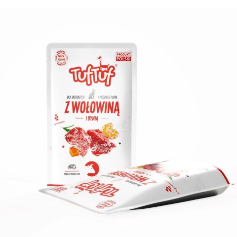 TufTuf Tuf Tuf Saszetka mielonka z wołowiną dla psa 100g TufTuf Tuf Tuf Saszetka mielonka z wołowiną dla psa 100g