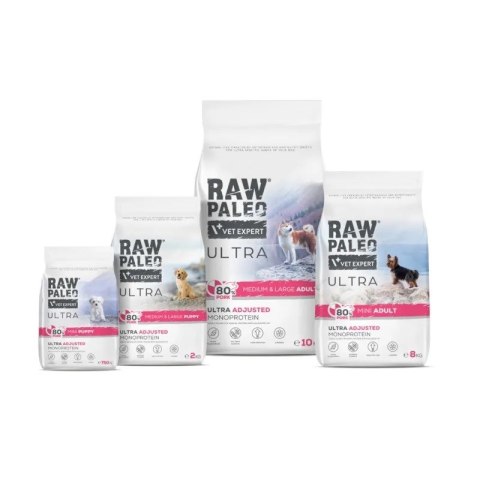 VetExpert Raw Paleo Ultra Pork Mini Adult 750g VetExpert Raw Paleo Ultra Pork Mini Adult 750g