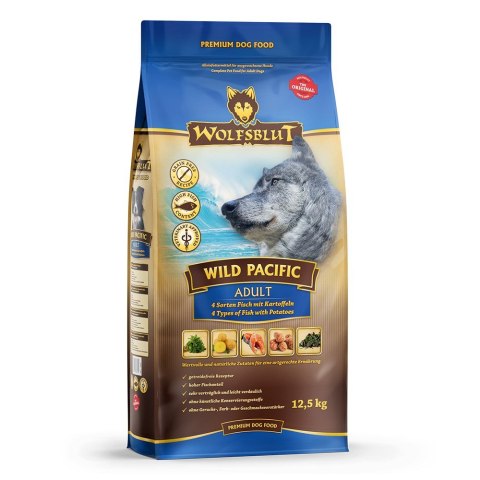 WOLFSBLUT WOLFSBLUT Wild Pacific Adult fish/potatos 12,5kg WOLFSBLUT WOLFSBLUT Wild Pacific Adult fish/potatos 12,5kg