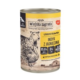 Wiejska zagroda Wiejska Zagroda Indyk z jagnięciną - mokra karma dla psa - 400g