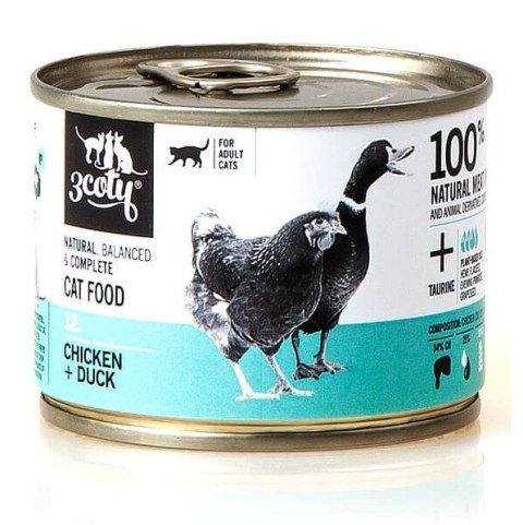 3coty 3Coty CHICKEN + DUCK for Adult cats 180g 3coty 3Coty CHICKEN + DUCK for Adult cats 180g