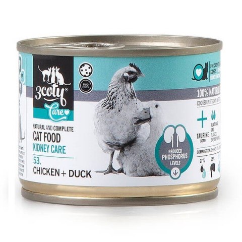 3coty 3Coty CHICKEN/DUCK Care with sensitive kidneys 180g 3coty 3Coty CHICKEN/DUCK Care with sensitive kidneys 180g