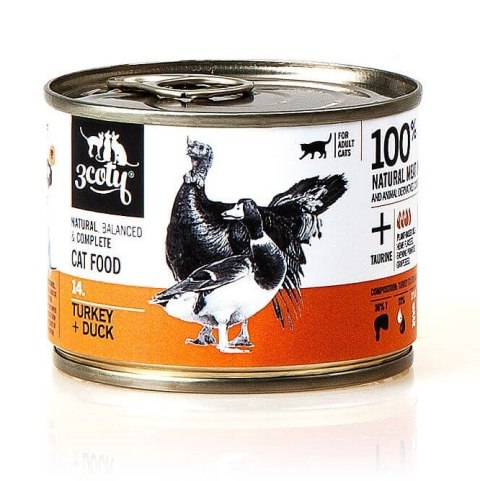 3coty 3Coty TURKEY + DUCK for Adult cats 180g 3coty 3Coty TURKEY + DUCK for Adult cats 180g