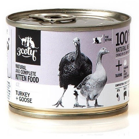 3coty 3Coty TURKEY + GOOSE for Kittens 180g