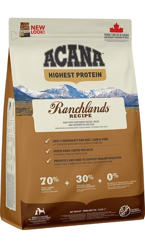 ACANA ACANA Highest Protein Ranchlands Dog - sucha karma dla psa - 2 kg