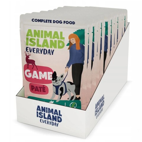 ANIMAL ISLAND ANIMAL ISLAND Everyday dziczyzna, pasztet, saszetka pies 150g x 10 szt ANIMAL ISLAND ANIMAL ISLAND Everyday dziczyzna, pasztet, saszetka pies 150g x 10 szt