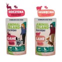 ANIMAL ISLAND ANIMAL ISLAND Everyday pasztet, saszetka pies 8 szt; 150g x 4 szt dziczyzna, 150g x 4 szt jagnięcina