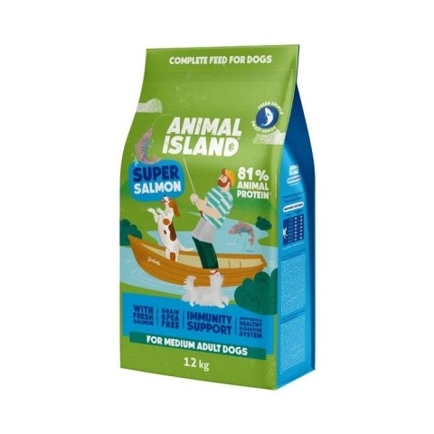 ANIMAL ISLAND ANIMAL ISLAND łosoś premium karma sucha dla psa 12kg ANIMAL ISLAND ANIMAL ISLAND łosoś premium karma sucha dla psa 12kg