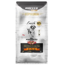 BIOFEED BIOFEED Euphoria Fresh Meat Adult Medium & Large Wieprzowina i Gęś 12kg