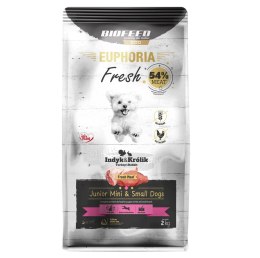 BIOFEED BIOFEED Euphoria Fresh Meat Junior Mini & Small Indyk i Królik 2kg