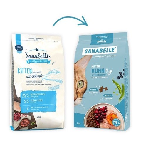 Bosch BOSCH Sanabelle Karma dla kociąt z drobiem 8kg Bosch BOSCH Sanabelle Karma dla kociąt z drobiem 8kg
