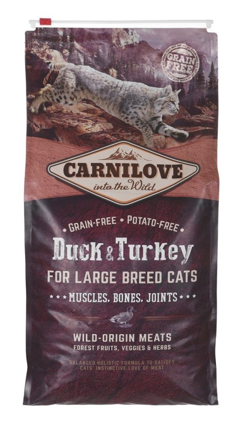 CARNILOVE CARNILOVE CAT DUCK&TURKEY FOR LARGE BREED 6KG CARNILOVE CARNILOVE CAT DUCK&TURKEY FOR LARGE BREED 6KG
