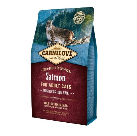 CARNILOVE CARNILOVE CAT SALMON SENSITIVE&LONG HAIR 6kg CARNILOVE CARNILOVE CAT SALMON SENSITIVE&LONG HAIR 6kg