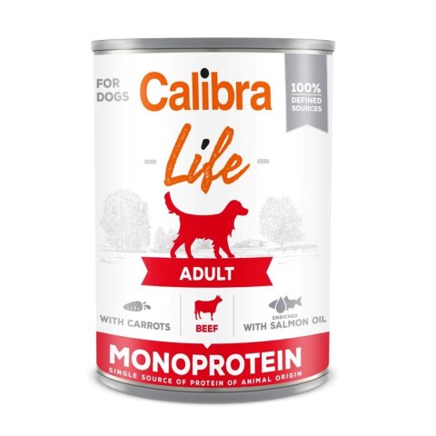 Calibra CALIBRA DOG life adult beef with carrots 400g Calibra CALIBRA DOG life adult beef with carrots 400g