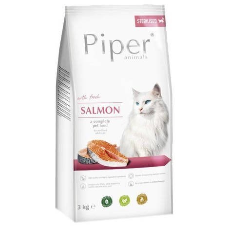 DOLINA NOTECI DOLINA NOTECI Piper Animals z łososiem - sucha karma dla kota - 3 kg