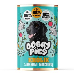 Dobry Pies DOBRY PIES Królik z jabłkiem i marchewką mokra karma dla psa 400g