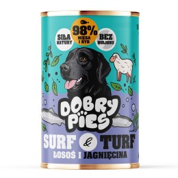 Dobry Pies DOBRY PIES Surf&Turf Łosoś i Jagnięcina mokra karma dla psa 400g