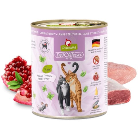 Fox4Pets GranataPet DeliCatessen łosoś i indyk karma mokra dla kota 800g