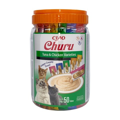 INABA INABA CHURU Varieties Tuńczyk i Kurczak -kot 50x14g INABA INABA CHURU Varieties Tuńczyk i Kurczak -kot 50x14g