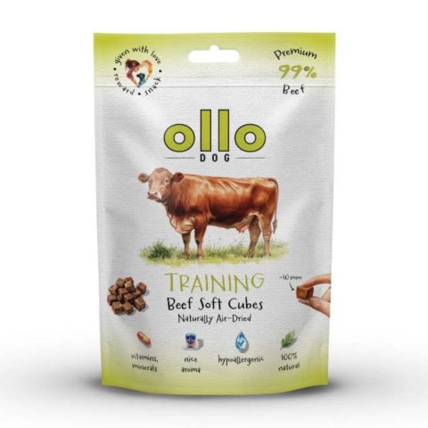 OLLO Ollo Air Dried Training Beef Cubes dla psa 80g OLLO Ollo Air Dried Training Beef Cubes dla psa 80g