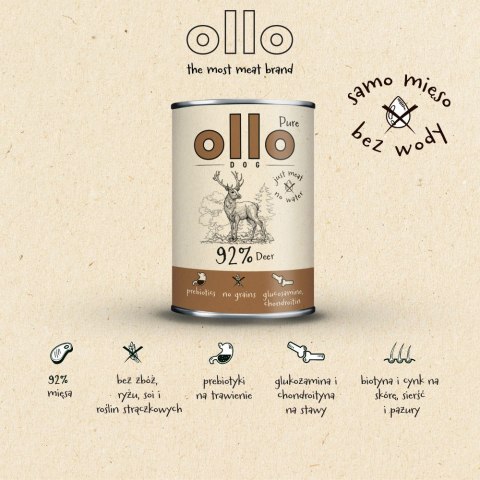 OLLO Ollo Pure Jeleń 850g OLLO Ollo Pure Jeleń 850g
