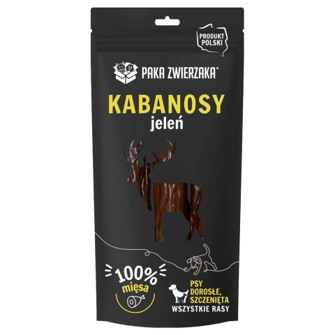 PAKA ZWIERZAKA Paka Zwierzaka przysmak kabanosy jeleń 3szt 80g PAKA ZWIERZAKA Paka Zwierzaka przysmak kabanosy jeleń 3szt 80g