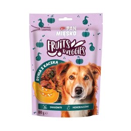 PAN MIĘSKO Pan Mięsko Fruits & Veggies Dynia z kaczką przysmak dla psa 100g