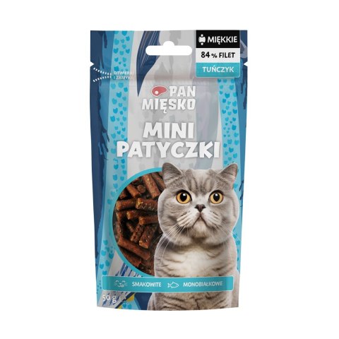 PAN MIĘSKO Pan Mięsko Przysmak dla kota Mini patyczki Tuńczyk 50g PAN MIĘSKO Pan Mięsko Przysmak dla kota Mini patyczki Tuńczyk 50g