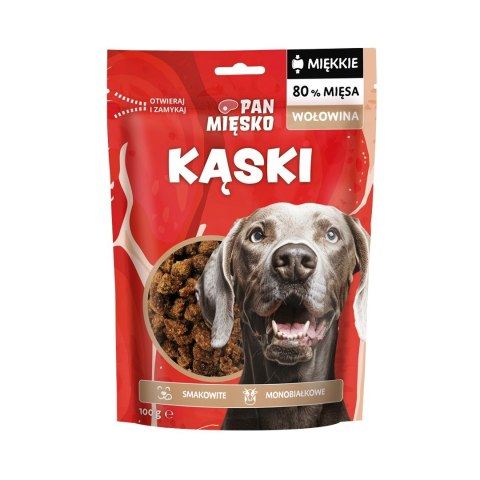 PAN MIĘSKO Pan Mięsko Przysmak dla psa Kąski Wołowina 100g PAN MIĘSKO Pan Mięsko Przysmak dla psa Kąski Wołowina 100g