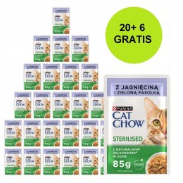 PURINA NESTLE PURINA CAT CHOW STRLS Jag&Fasola 20+6 saszet. 2,21kg