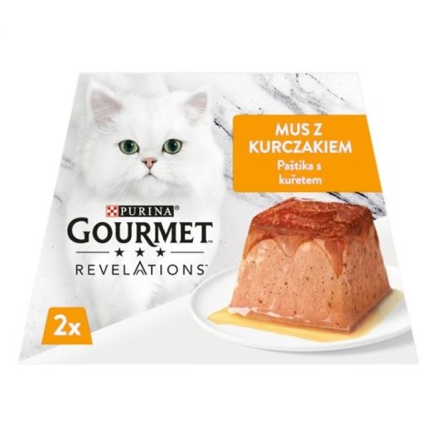 PURINA NESTLE PURINA Gourmet Revelations Kurczak - mokra karma dla kota - 2x57 g PURINA NESTLE PURINA Gourmet Revelations Kurczak - mokra karma dla kota - 2x57 g