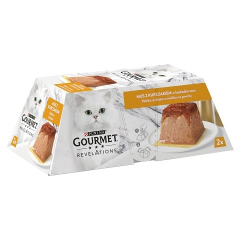 PURINA NESTLE PURINA Gourmet Revelations Kurczak - mokra karma dla kota - 2x57 g PURINA NESTLE PURINA Gourmet Revelations Kurczak - mokra karma dla kota - 2x57 g