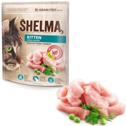 SHELMA SHELMA junior karma sucha - pełnoporcjowa bezzbożowa karma dla kotków. Bogata w indyka 750 g