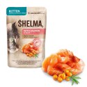 SHELMA SHELMA saszetka dla kociąt z łososiem i rokitnikiem 85g