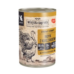 Wiejska zagroda Wiejska Zagroda Indyk z Kurczakiem dla kociąt 400g