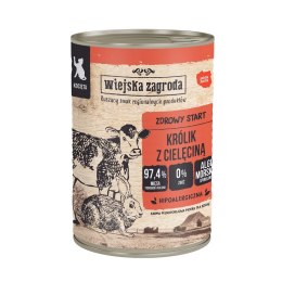 Wiejska zagroda Wiejska Zagroda Królik z cielęciną karma mokra dla kota 400g