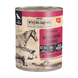 Wiejska zagroda Wiejska Zagroda Wieprzowina z koniną karma mokra dla psa 800g