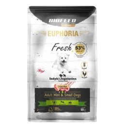 BIOFEED BIOFEED Euphoria fresh meat Adult Indyk/Jagnię XS/S 50gr